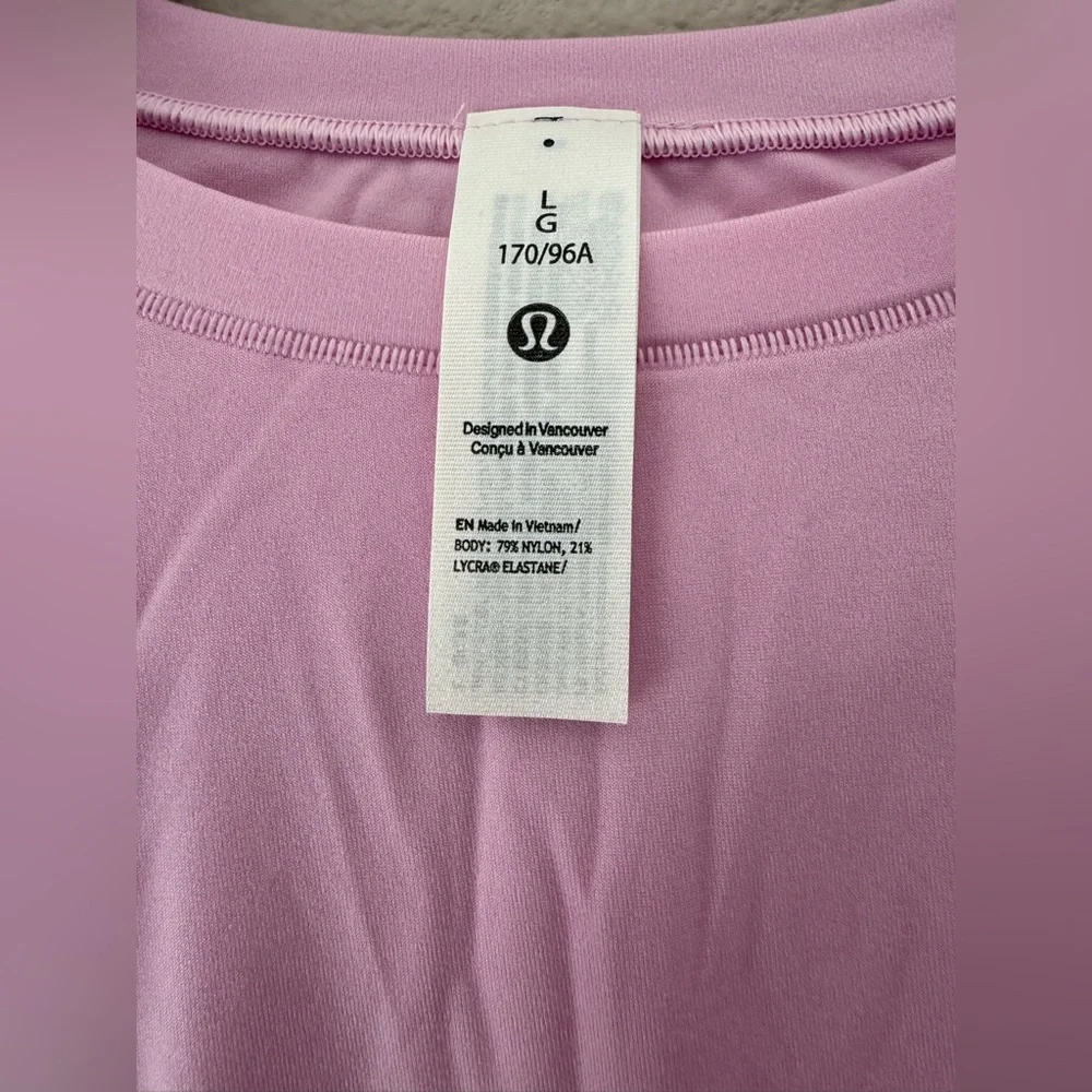 NEW - Lululemon - Wundermost Ultra-soft Nulu Crewneck T-Shirt - Vital Pink - Picture 6 of 14